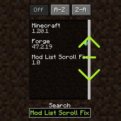 Mod List Scroll Fix icon