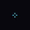Simple Blue Crosshair icon