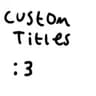 Custom Title icon