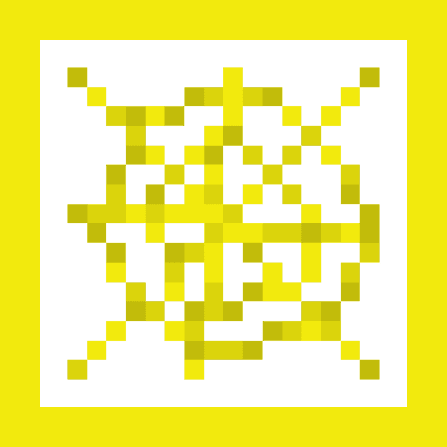 Yellow Cobweb Outline icon