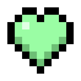 Lime Green Hearts (Monochrome) icon