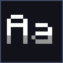 Dark Shaded Font icon