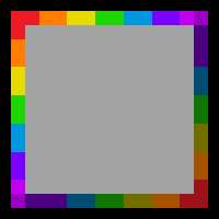 Static rainbow buttons icon