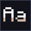 Brown Shaded Font icon