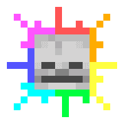 Rainbow glowing icon