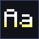 Yellow Shaded Font icon