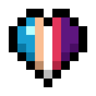 Polyamory Pride Flag Hearts (5-Color Vertical) icon