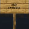 sign presets icon