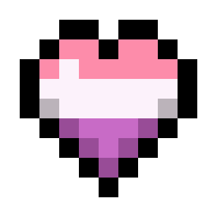 Sapphic Pride Flag Hearts (Tricolor) icon