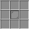 Visible light gray stained glass pane icon