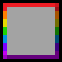 Static Horizontal Rainbow Buttons icon