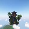 Chinese flying island tower icon