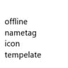 Offline Nametag Icon tempelate icon