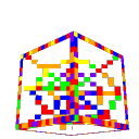 Rainbow cobweb outline icon