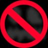 No carved pumpkin blur icon