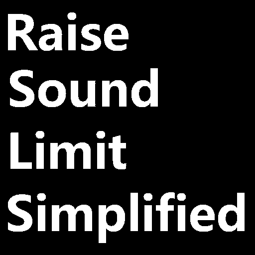 Raise Sound Limit Simplified icon