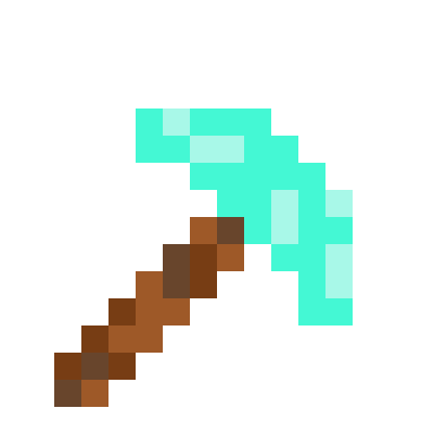 Cute pickaxes icon