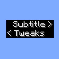 Subtitle Tweaks icon