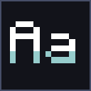 Teal Shaded Font icon