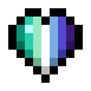 Gay MLM Pride Flag Hearts (7-Color Vertical) icon