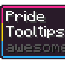 Pansexual Pride Flag Tooltip (Frame-only Alt-BG Tricolor Turned) icon