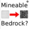 Iron Block's texture to Bedrock's Texture icon