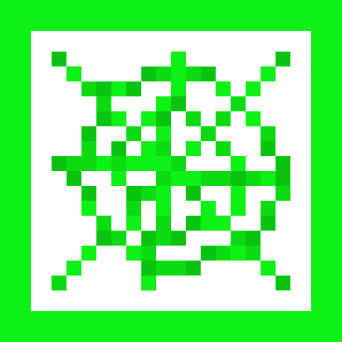 Green Cobweb Outline icon