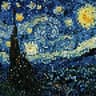 Vincent Van Gogh The Starry Night Style Paintings Pixel Art icon
