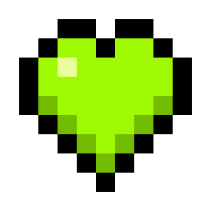 Bright Green Hearts (Monochrome) icon