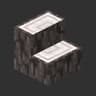Wooden slab and stairs icon