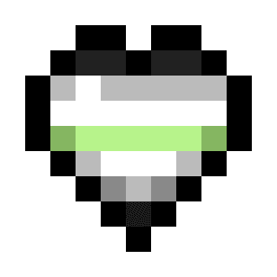 Agender Pride Flag Hearts (7-Color) icon