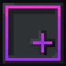 purple neon plus icon