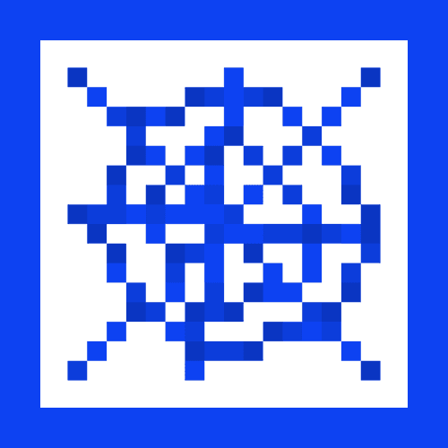 Blue Cobweb Outline icon