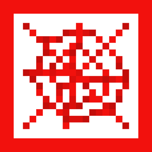 Red Cobweb Outline icon