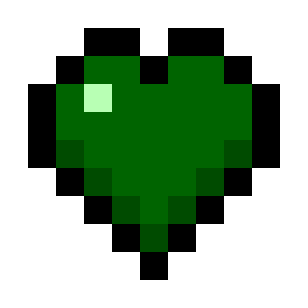 Dark Green Hearts (Monochrome) icon