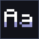 Navy Shaded Font icon