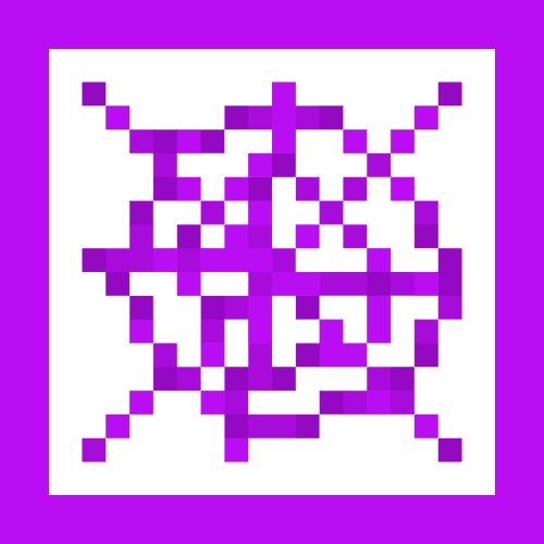 Purple Cobweb Outline icon