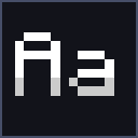 Gray Shaded Font icon