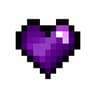 Purple hearts 3d icon