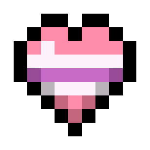 Sapphic Pride Flag Hearts (5-Color) icon