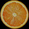 Orange Falling Crosshair icon