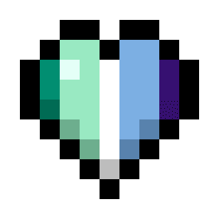 Gay MLM Pride Flag Hearts (5-Color Vertical Alt) icon