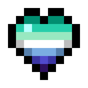 Gay MLM Pride Flag Hearts (7-Color) icon