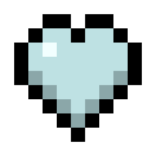 Duck Egg Gray Hearts (Monochrome) icon