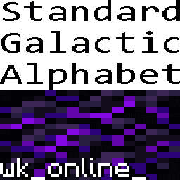 Standard Galactic Alphabet font icon