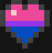 pride bi hearts icon