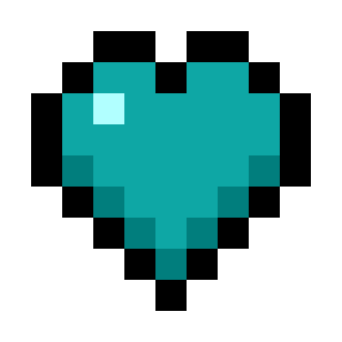 Spring Teal Hearts (Monochrome) icon