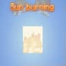 Sun burning icon