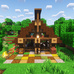 Small horse stable icon