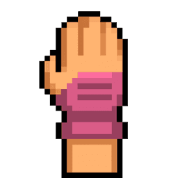 Cursor Pink mittens icon